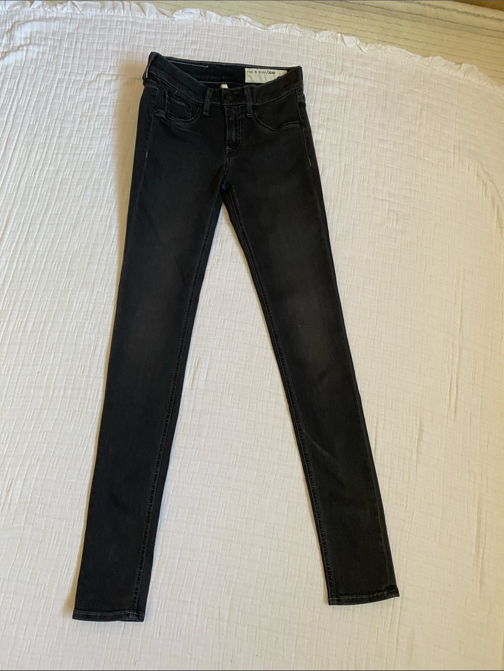 RAG & BONE Women's Dark Gray Stretch Skinny Jeans